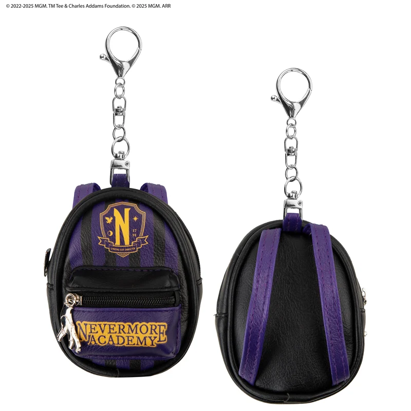 Nevermore Academy Purple Keychain Pouch