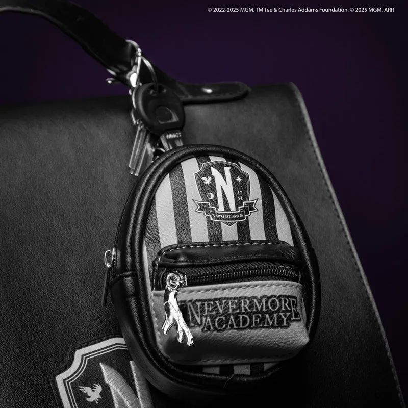 Nevermore Academy Black Keychain Pouch