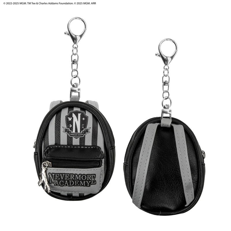 Nevermore Academy Black Keychain Pouch
