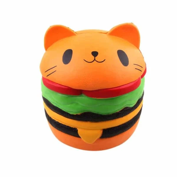 Squishy Géant Chat Hamburger