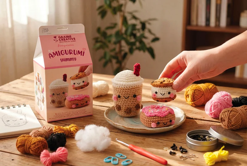 Kit crochet Amigurumi Yummy - Graine Créative