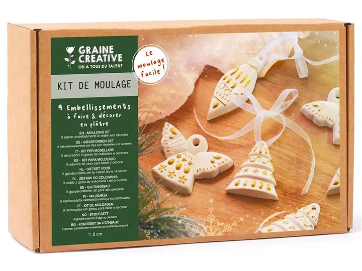 Kit Moulage Embellissements de Noël - Graine Créative