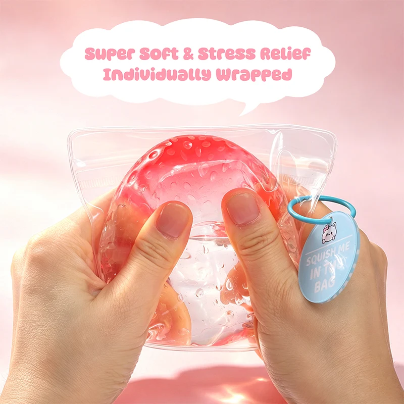 3PC Strawberry Taba Squishy Bundle Pack