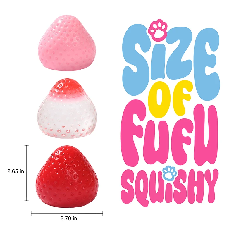 3PC Strawberry Taba Squishy Bundle Pack
