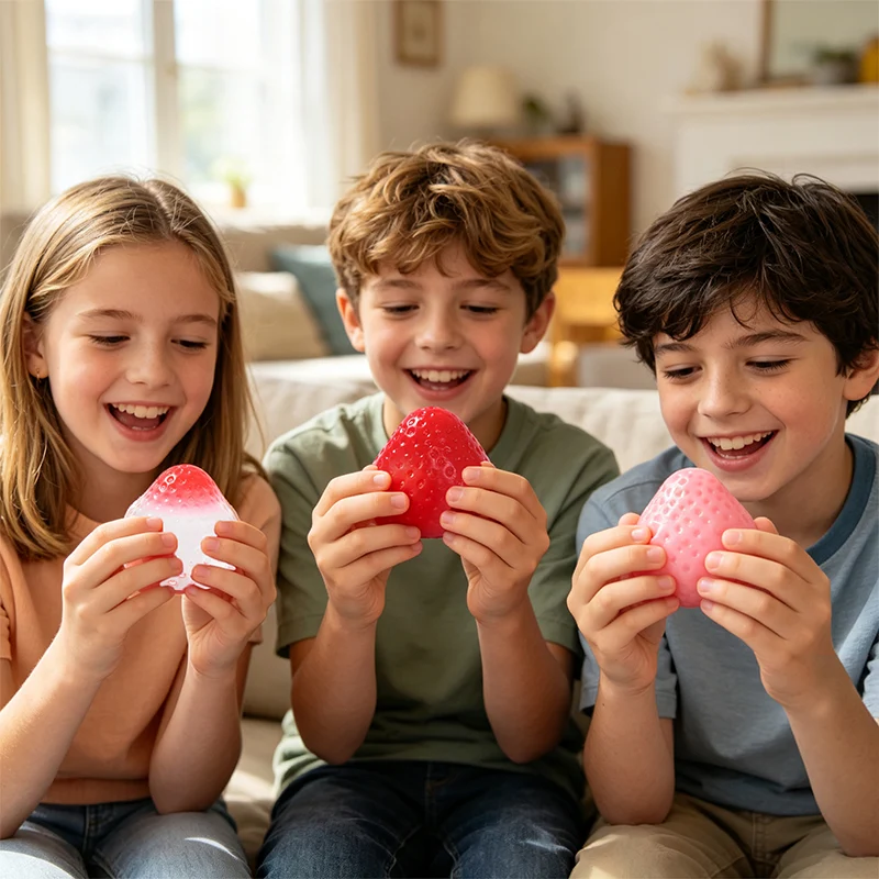 3PC Strawberry Taba Squishy Bundle Pack