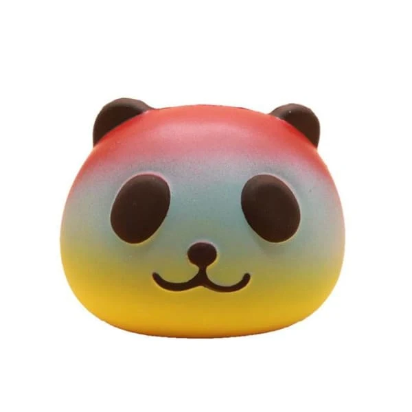 Squishy Tête de Panda Multicolore