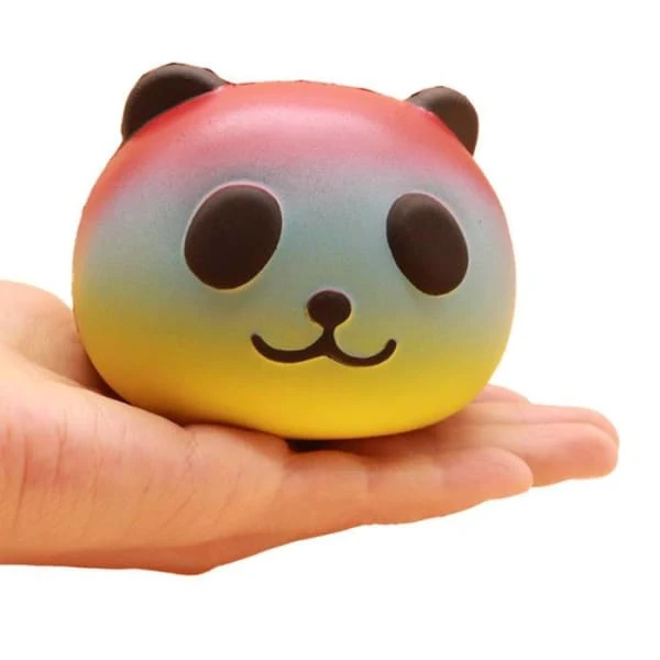 Squishy Tête de Panda Multicolore