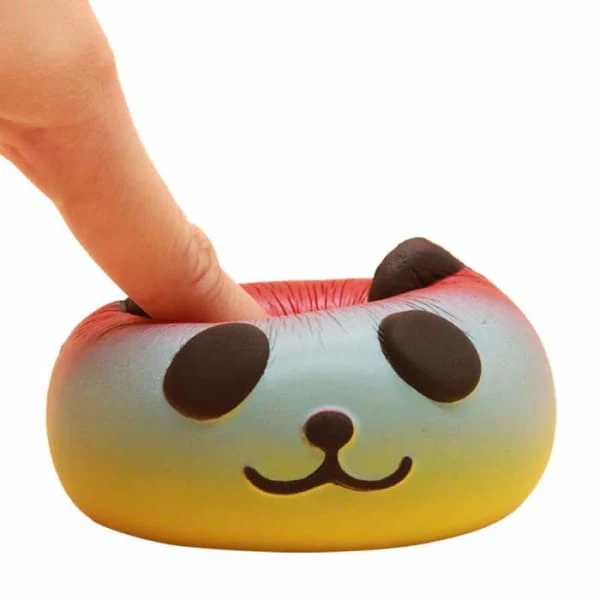 Squishy Tête de Panda Multicolore