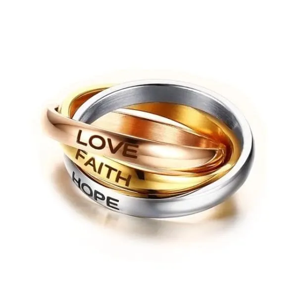 Bague Anti-Stress Anneaux Entrelacés