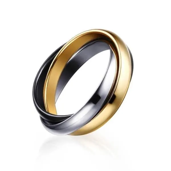Bague Anti-Stress Anneaux Entrelacés
