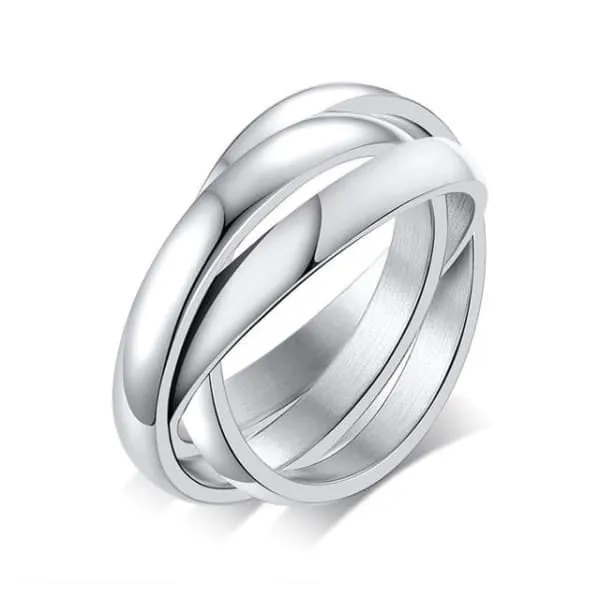 Bague Anti-Stress Anneaux Entrelacés