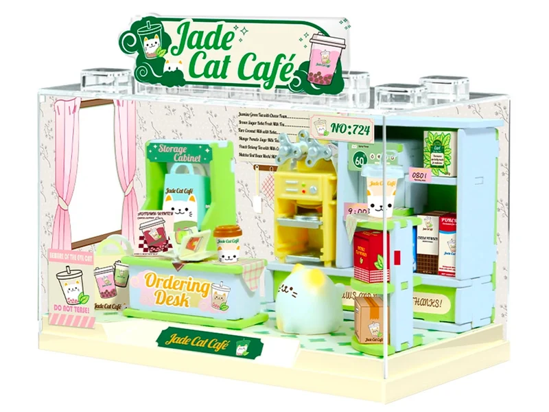 Maquette Shop in a Box - Jade Cat Café - I-Total