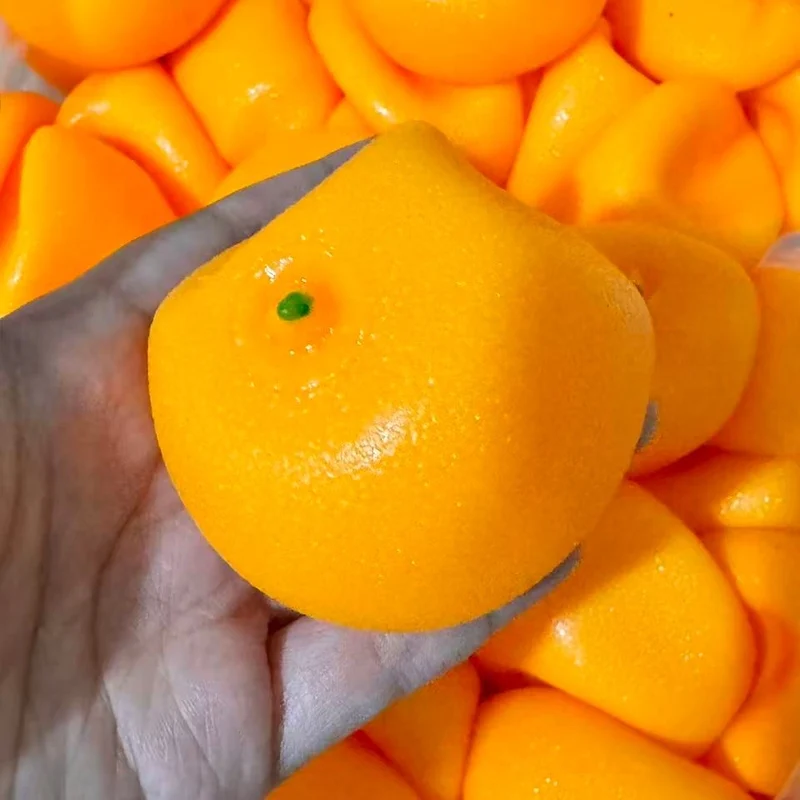Orange Stress Ball Skin w/ Plug