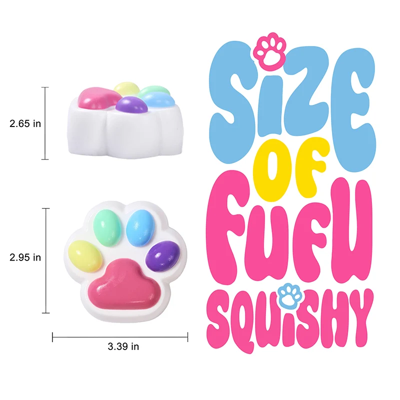 3PC Cat PawTaba Squishy Bundle Pack