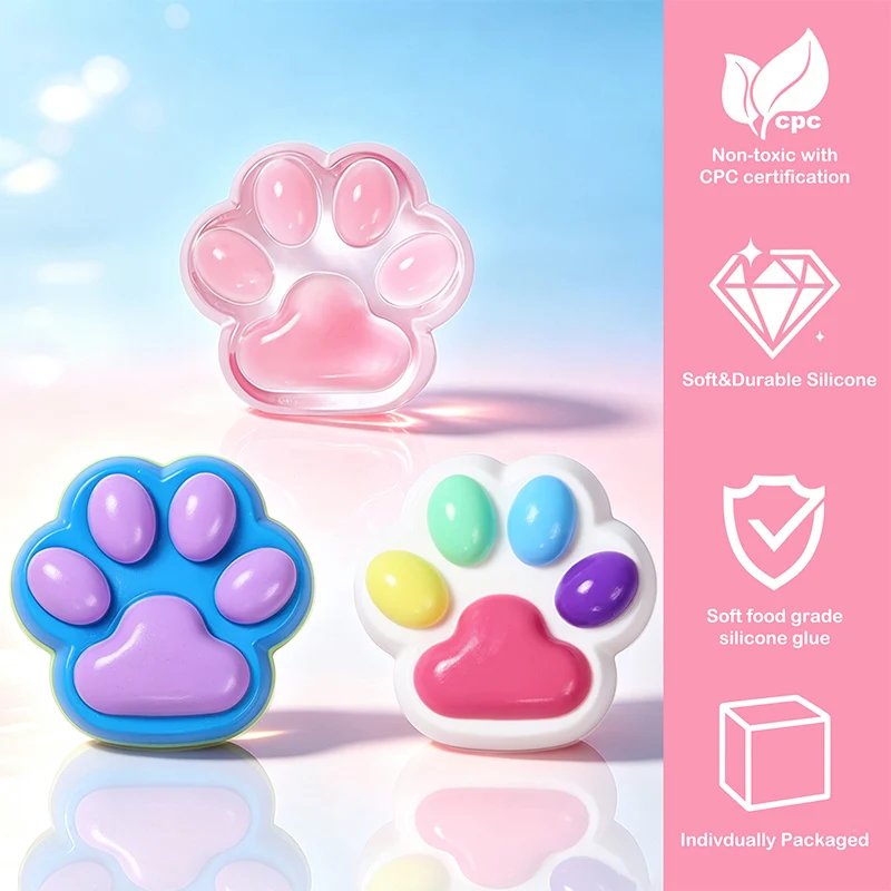 3PC Cat PawTaba Squishy Bundle Pack