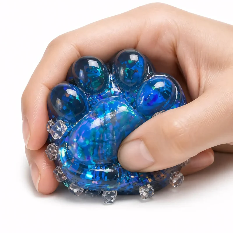Squishy Patte de Chat Bleu