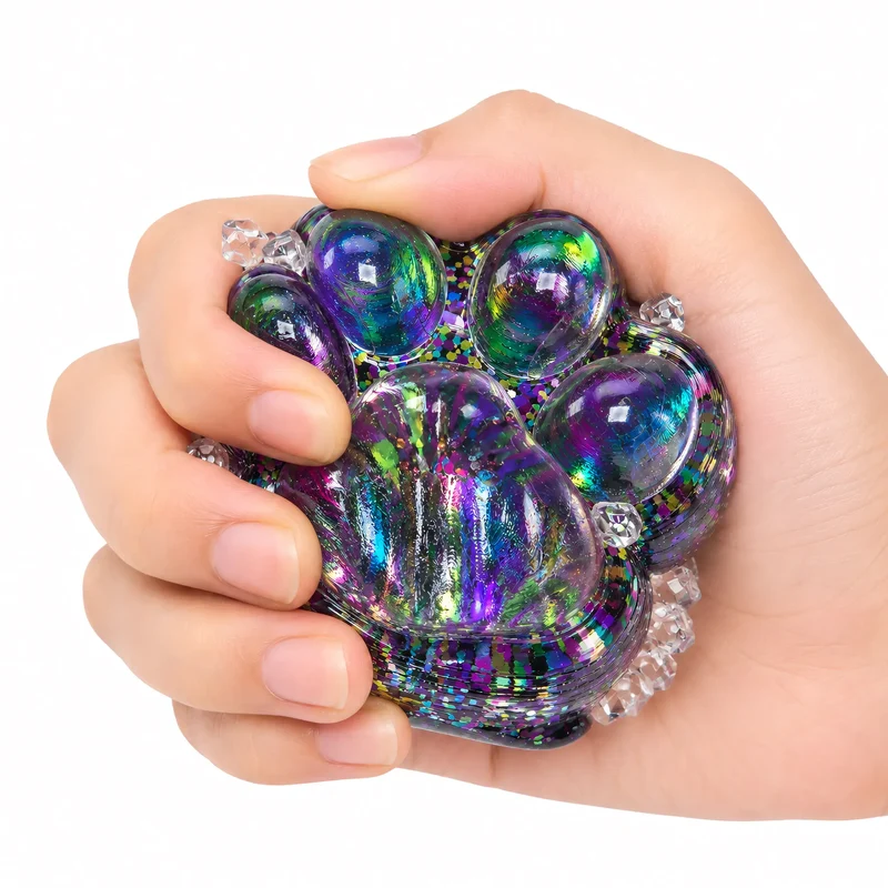 Squishy Patte de Chat Violet
