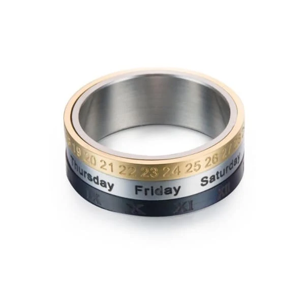 Bague Anti-Stress Anneau Calendrier