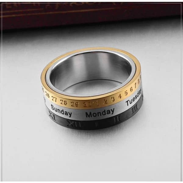 Bague Anti-Stress Anneau Calendrier