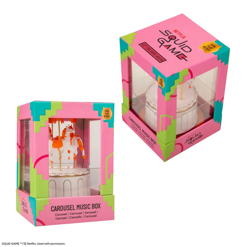 Squid Game Carousel Replica Music Box
