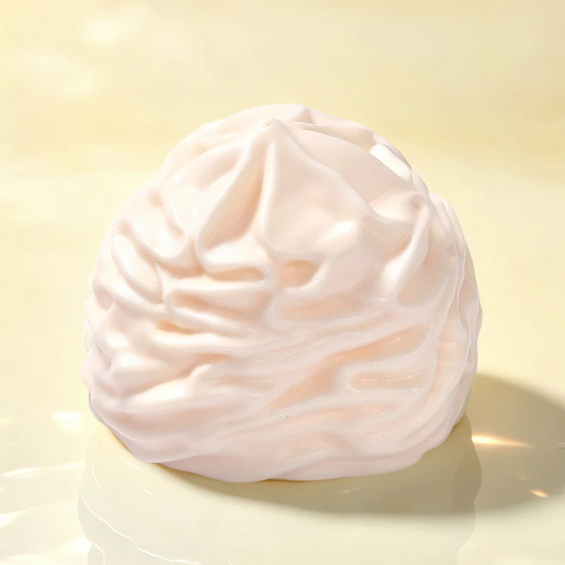 FUFUSQUISHY White Cream Roll Squishy Fidget Toy Stress Ball
