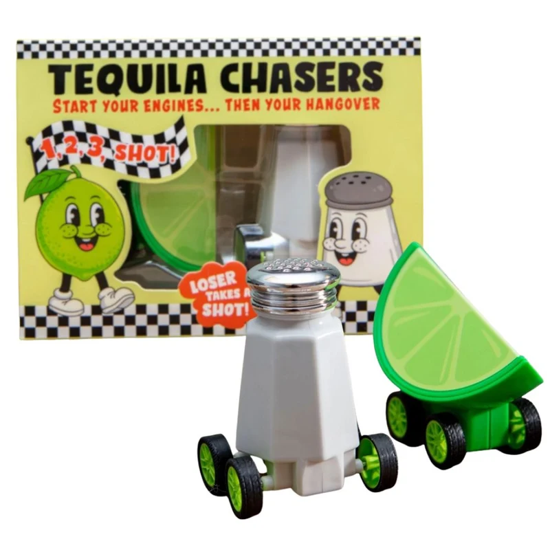 Tequila Chasers – the Wind Up Toy Fun Drinking Game