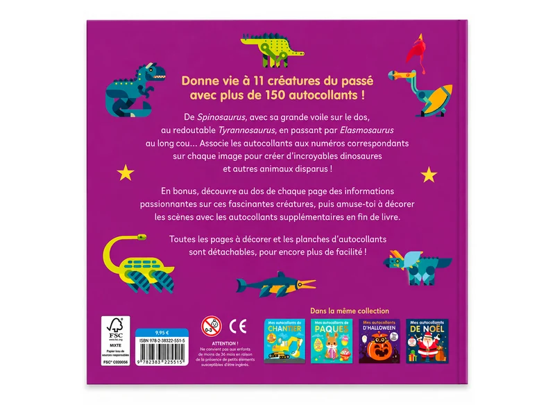 Mes autocollants Dinosaures - Kimane