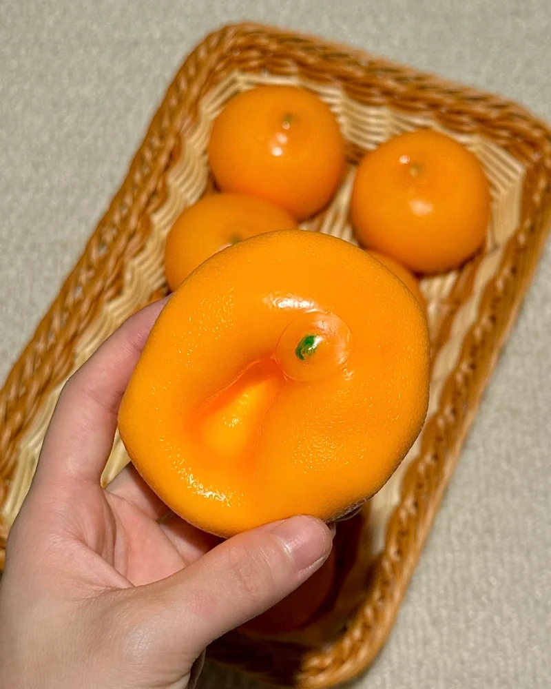 🍊 Orange Stress Ball Squishy Stress Relief Decompression Toy