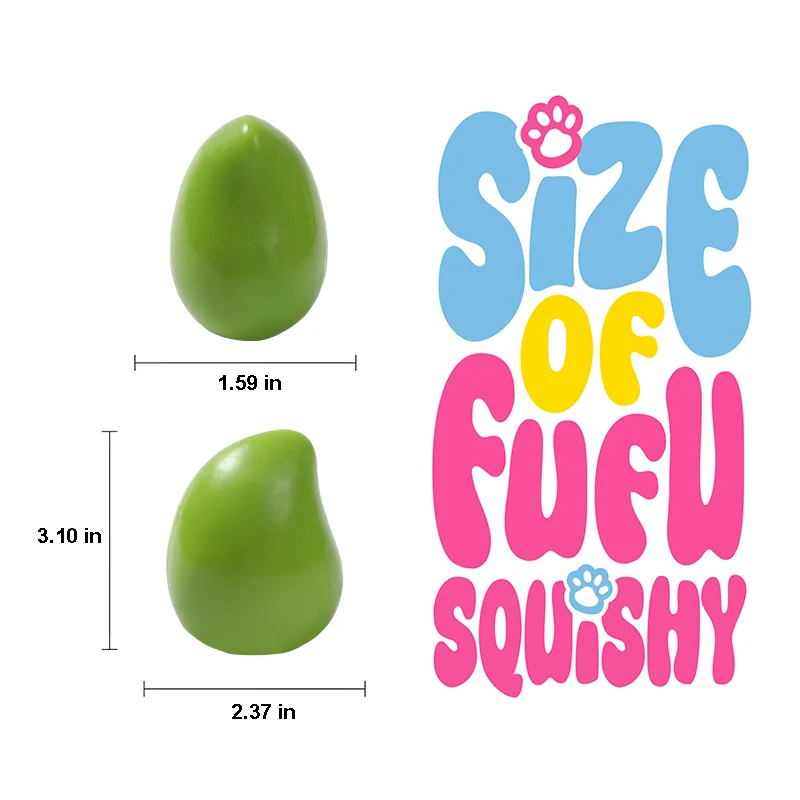 FUFUSQUISHY Green Mango Stress Ball