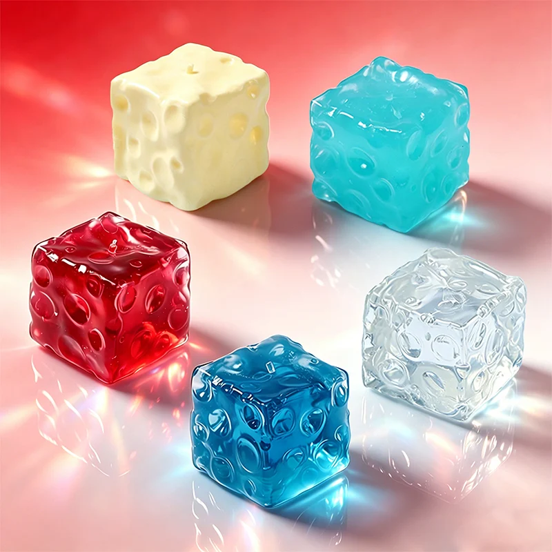 FUFUSQUISHY Crystal Red Jumbo Cheese Squishy Original Sensory