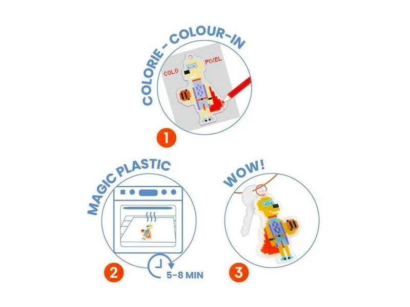DIY Porte-clés Héros en Pixel Art - Djeco