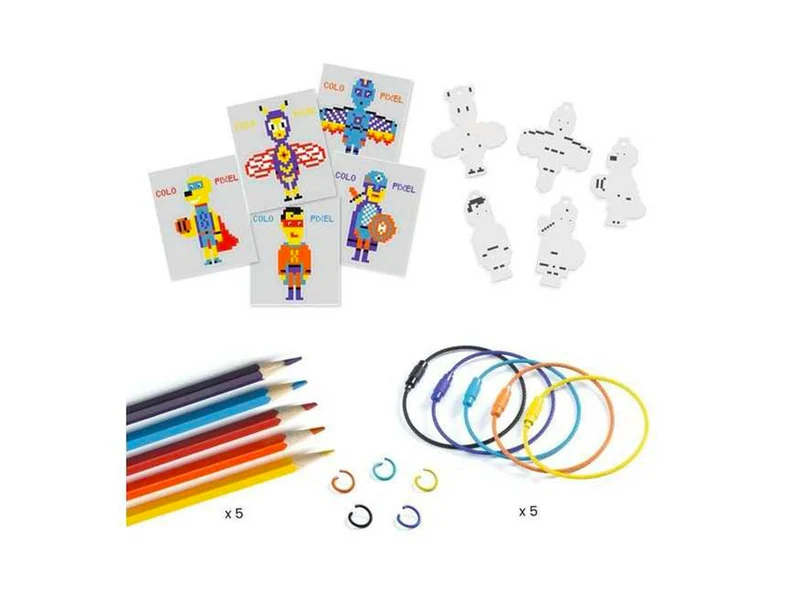 DIY Porte-clés Héros en Pixel Art - Djeco