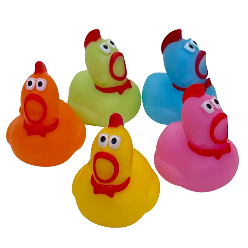 Suprised Chicken Ducky - 1 random color 1.25"
