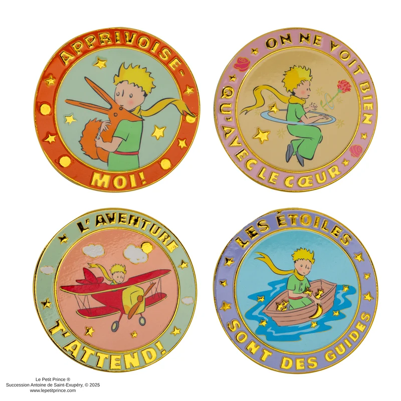 Set of 4 Le Petit Prince Ceramic Coasters