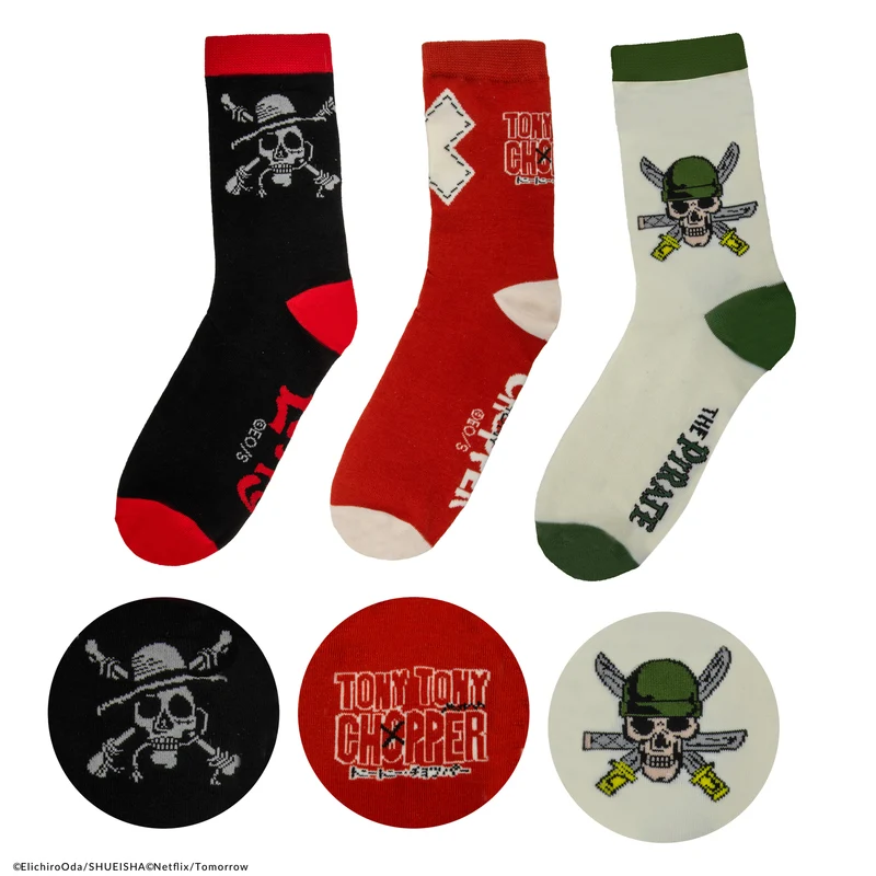 Set of 3 One Piece Socks