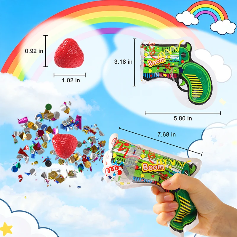 FUFUSQUISHY 6pcs Squishy Popper Guns Party Supplies Fireworks Guns