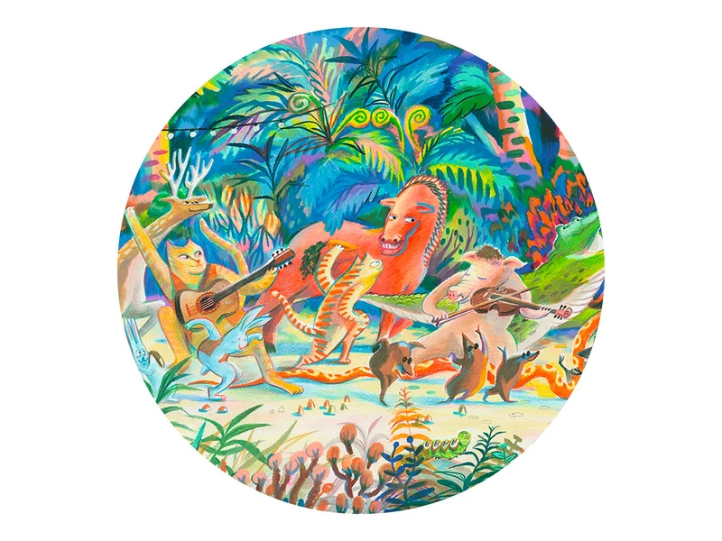 Puzzle Gallery 200 pièces - Woods music Band - Djeco