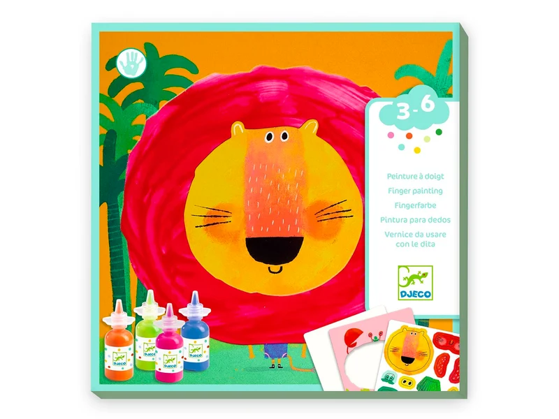 Peinture à doigt - Animaux foufous - Djeco