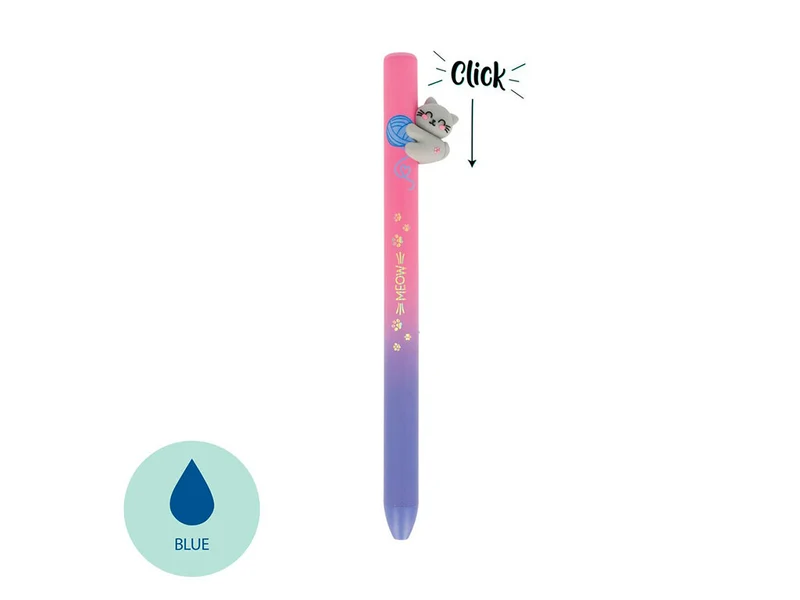 Stylo Free Hugs Retractable Ballpoint - Chat Kitty - Encre bleue