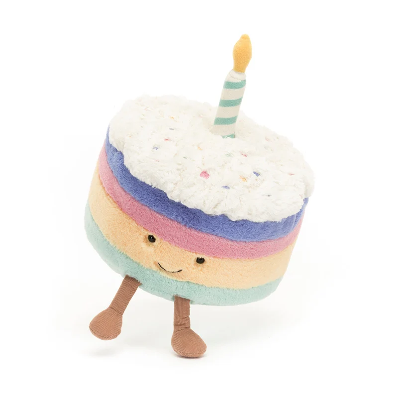 Jellycat Amuseable Rainbow Birthday Cake
