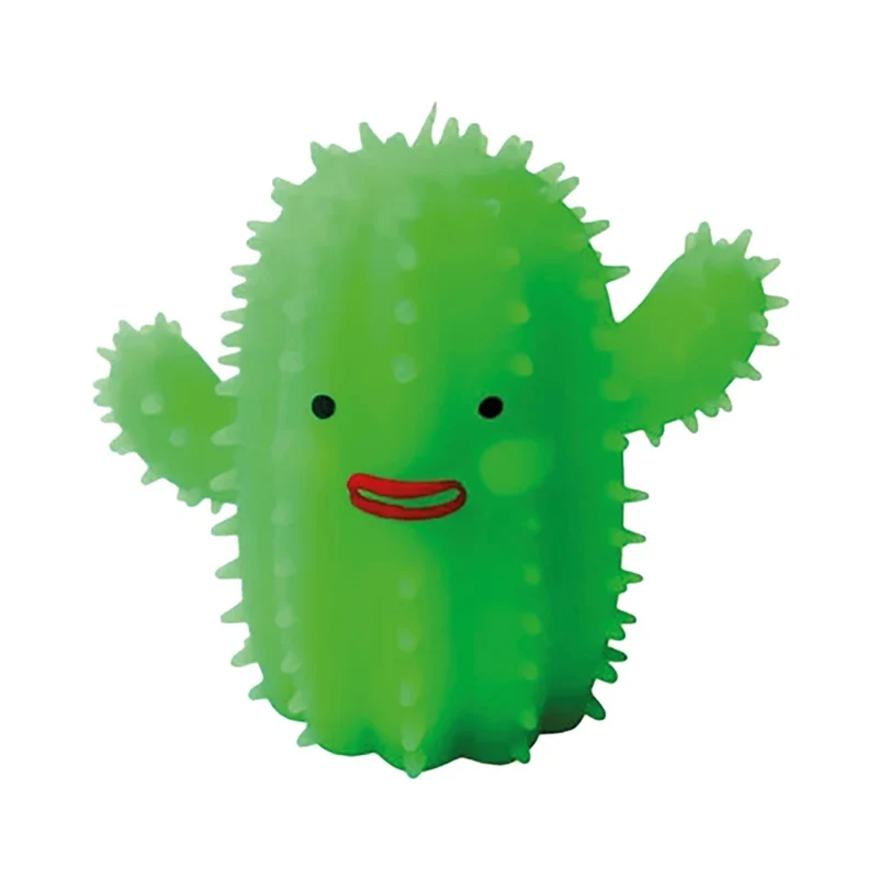 Smiling Cactus Squishy Toy, 1 Count