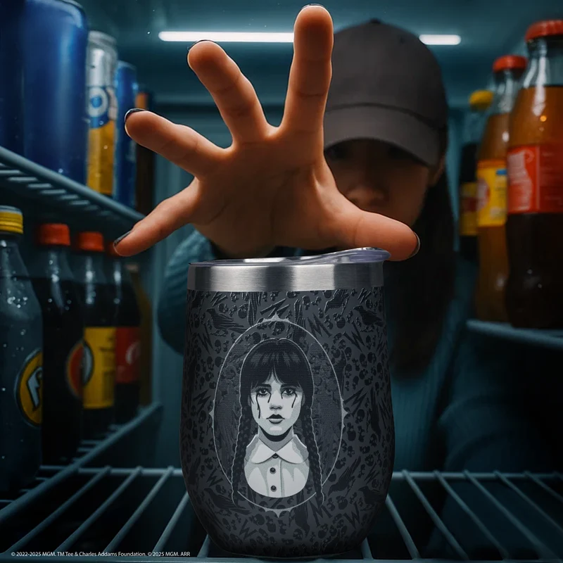 Stitched in Black Thermal Travel Mug