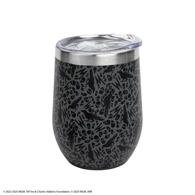 Stitched in Black Thermal Travel Mug