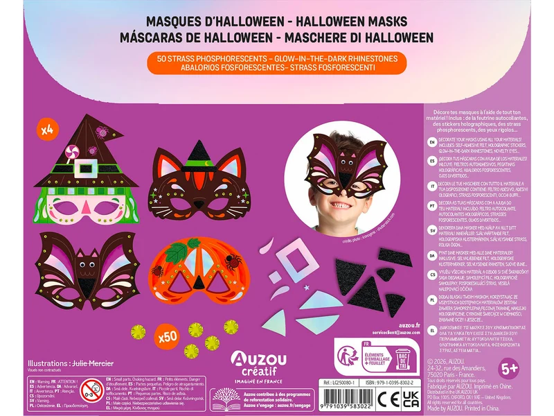 Masques D'Halloween - Auzou