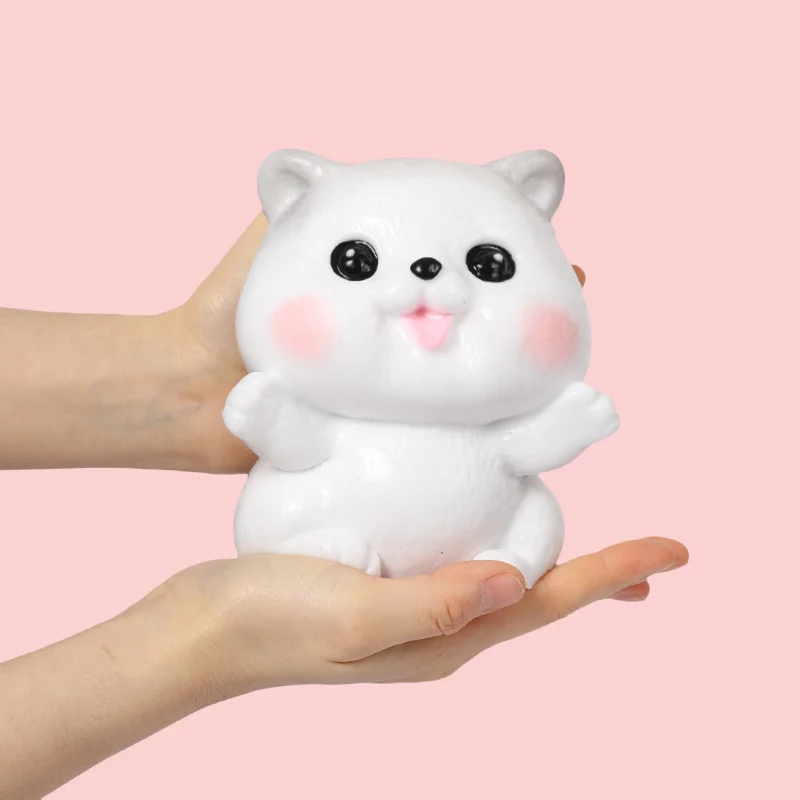 FUFUSQUISHY 1000g Kawaii Puffy Hamster Taba Squishy