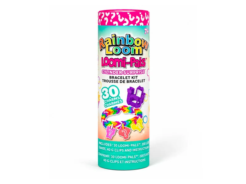 Kit bracelet Cylindre Surprise Rainbow Loom et Charms