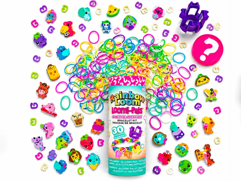 Kit bracelet Cylindre Surprise Rainbow Loom et Charms