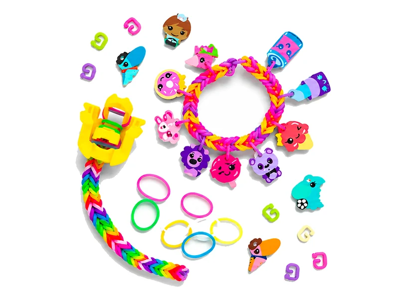Kit bracelet Cylindre Surprise Rainbow Loom et Charms