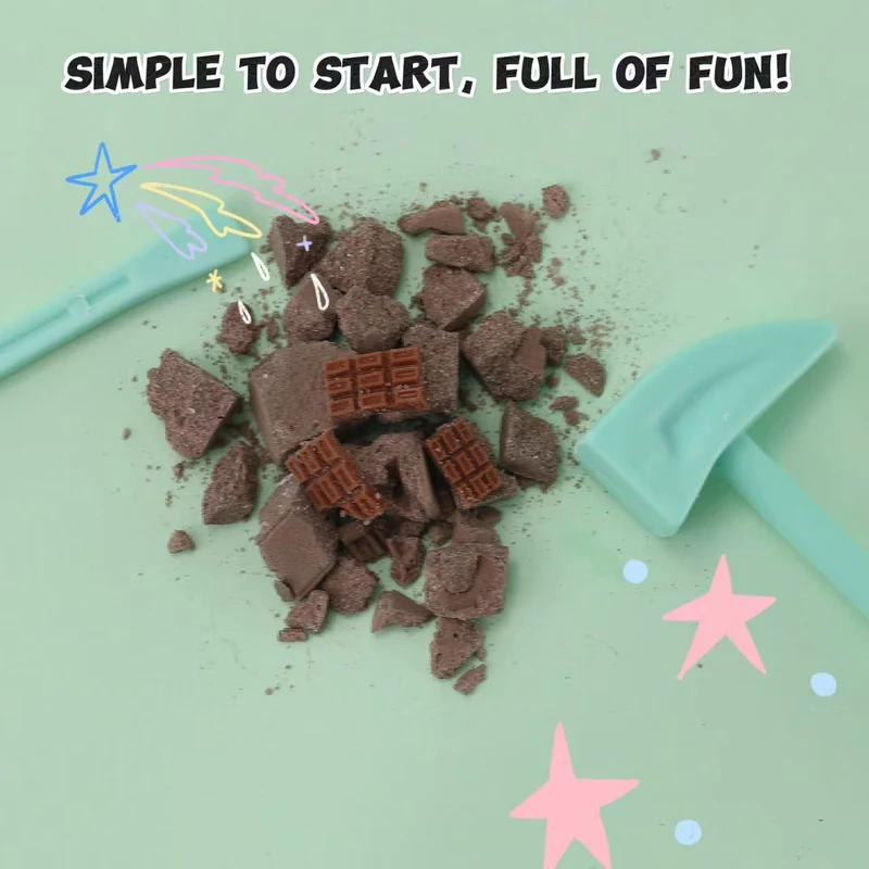 FUFUSQUISHY 7pc Mini Chocolate Squishy Dig Kit