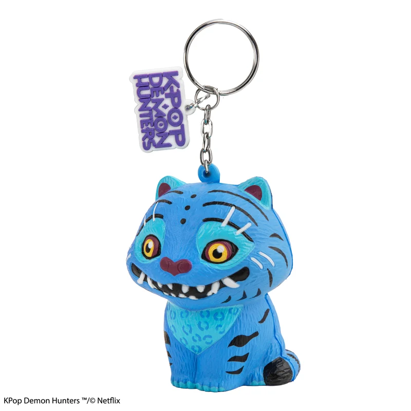 Derpy Tiger Squishy Keychain